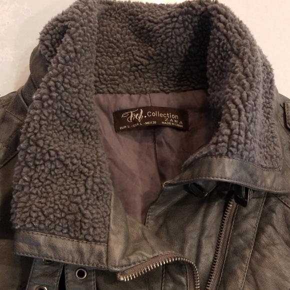 Zara leather jacket - Picture 2 of 2